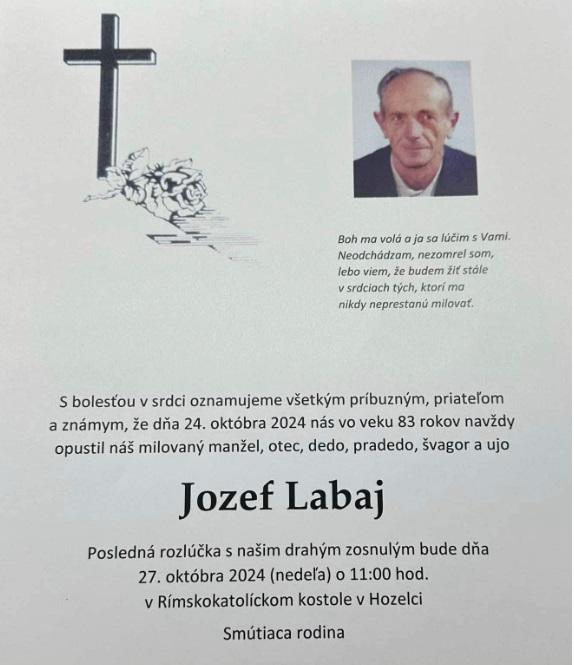 Zomrel Jozef Labaj
